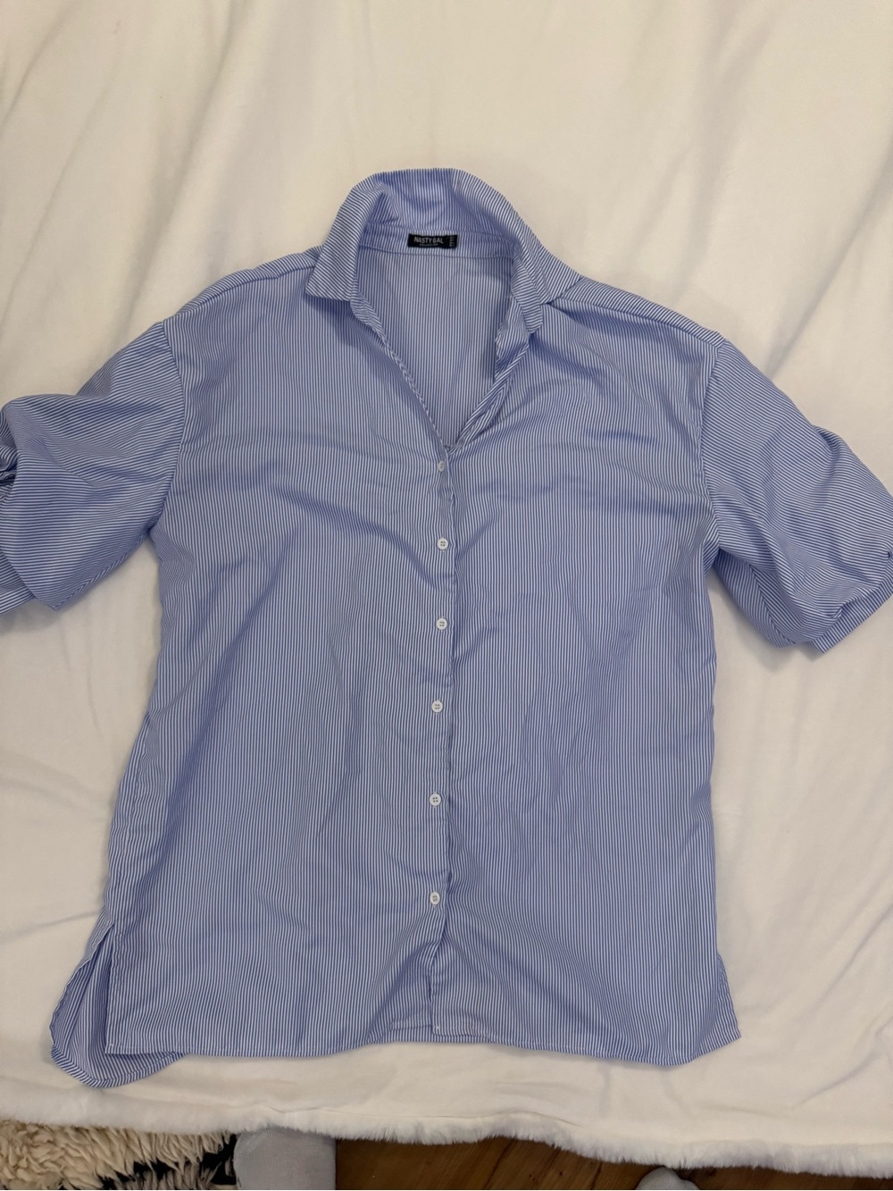 Nasty Gal Button-Up Shirt Dress